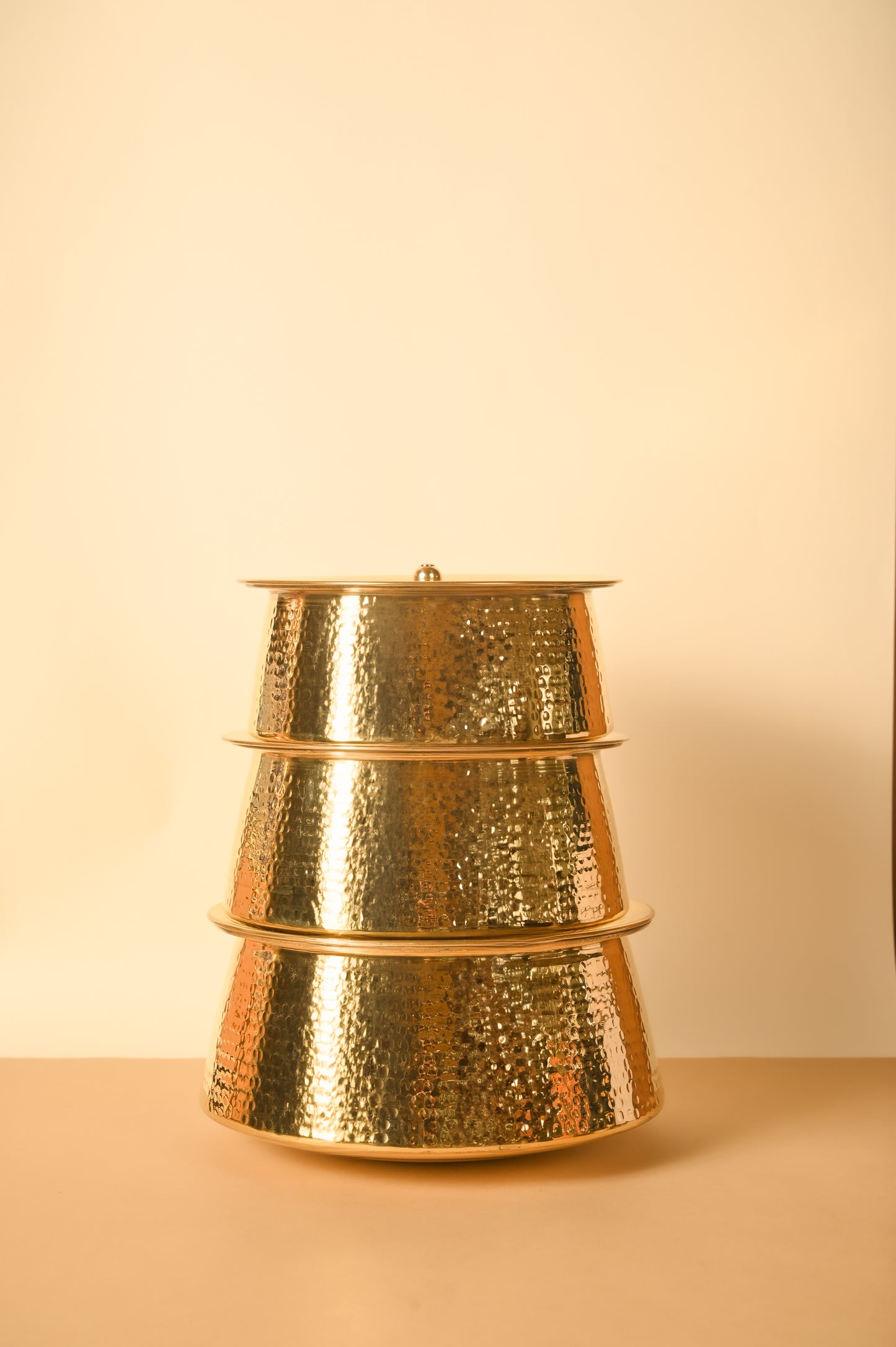 Biryani Handi for Cooking, Pure Brass Handi. Hammered Handi, Tin Coating inside