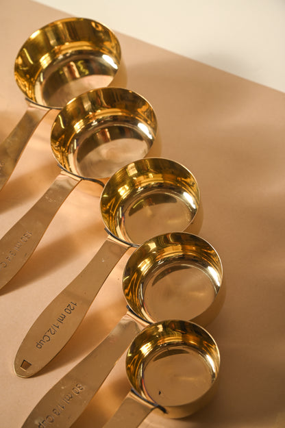 Brass Measurement Spoon Set of 10 | Brass Measurement Spoon for Cooking & Baking